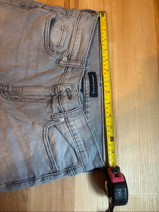 Aeropostale Men's Black and Light Gray Straight Jeans Duo - Picture 4 of 8